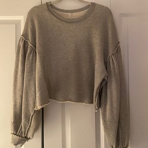 FREE PEOPLE CROPPED SWEATSHIRT